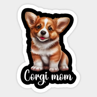 Corgi Mom Sticker